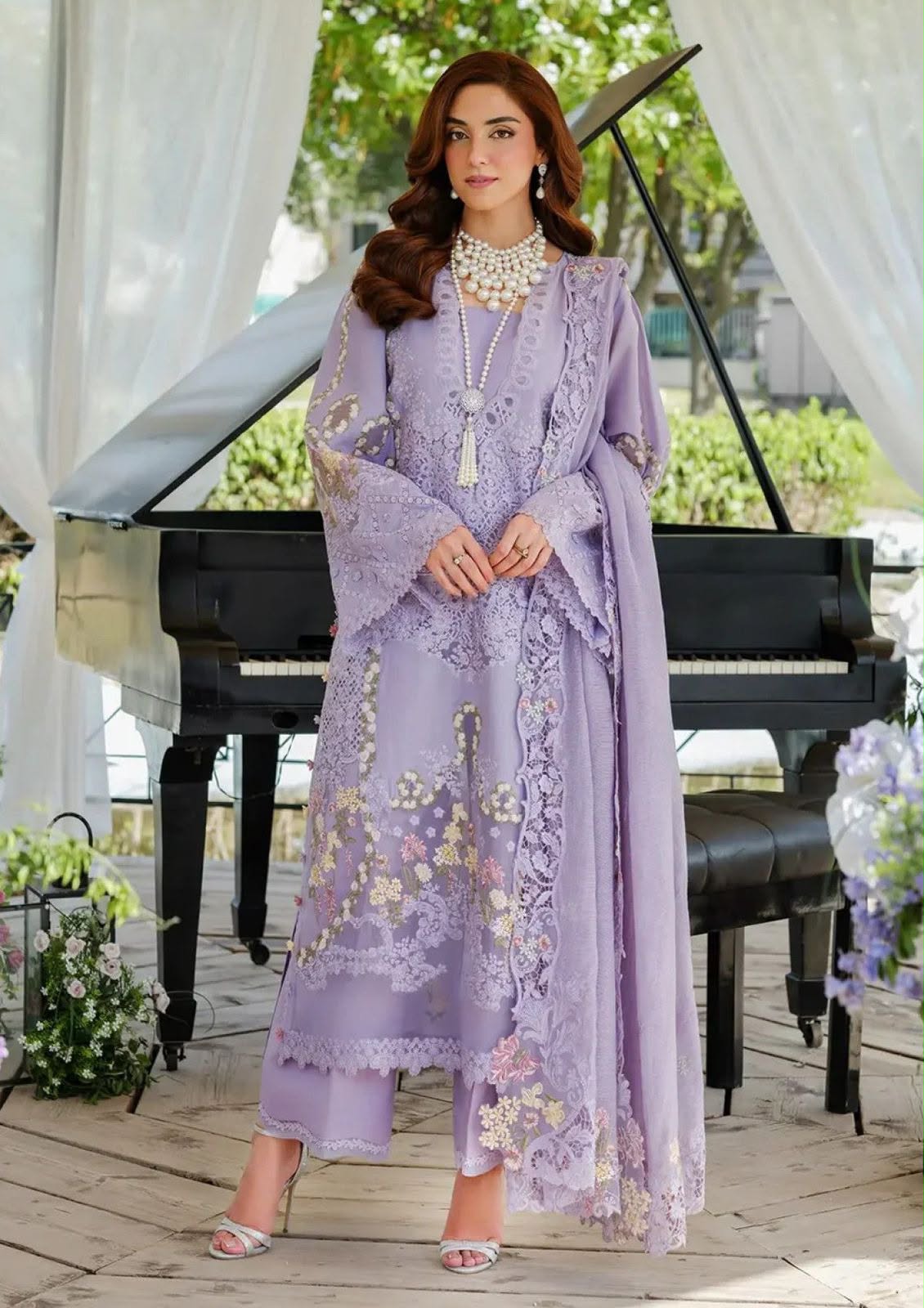 Lilac — 3-Piece Luxury Embroidered Unstitched Suit